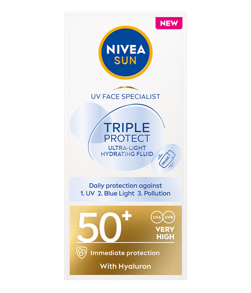 Nivea Sun kasvoaurinkovoide 40ml Triple Protection SK50+ UV