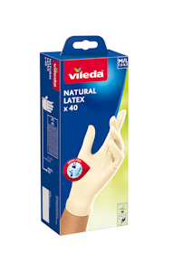 Vileda Natural Latex k.käsine 40kpl M/L