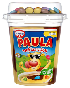 Dr. Oetker Paula vanilja-suklaa vanukas ja suklaarakeet 125g