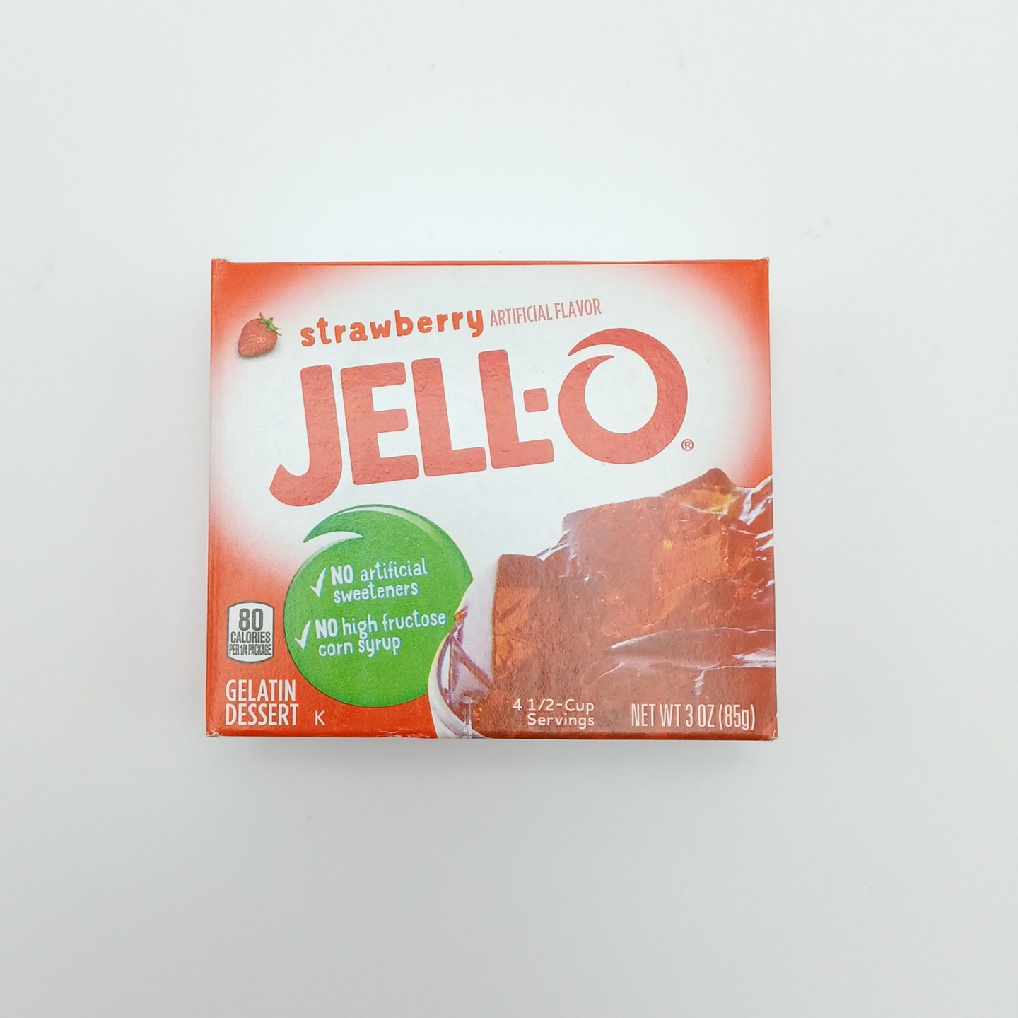 Jell-O mansikanmakuiset jälkiruoka-ainekset 85g