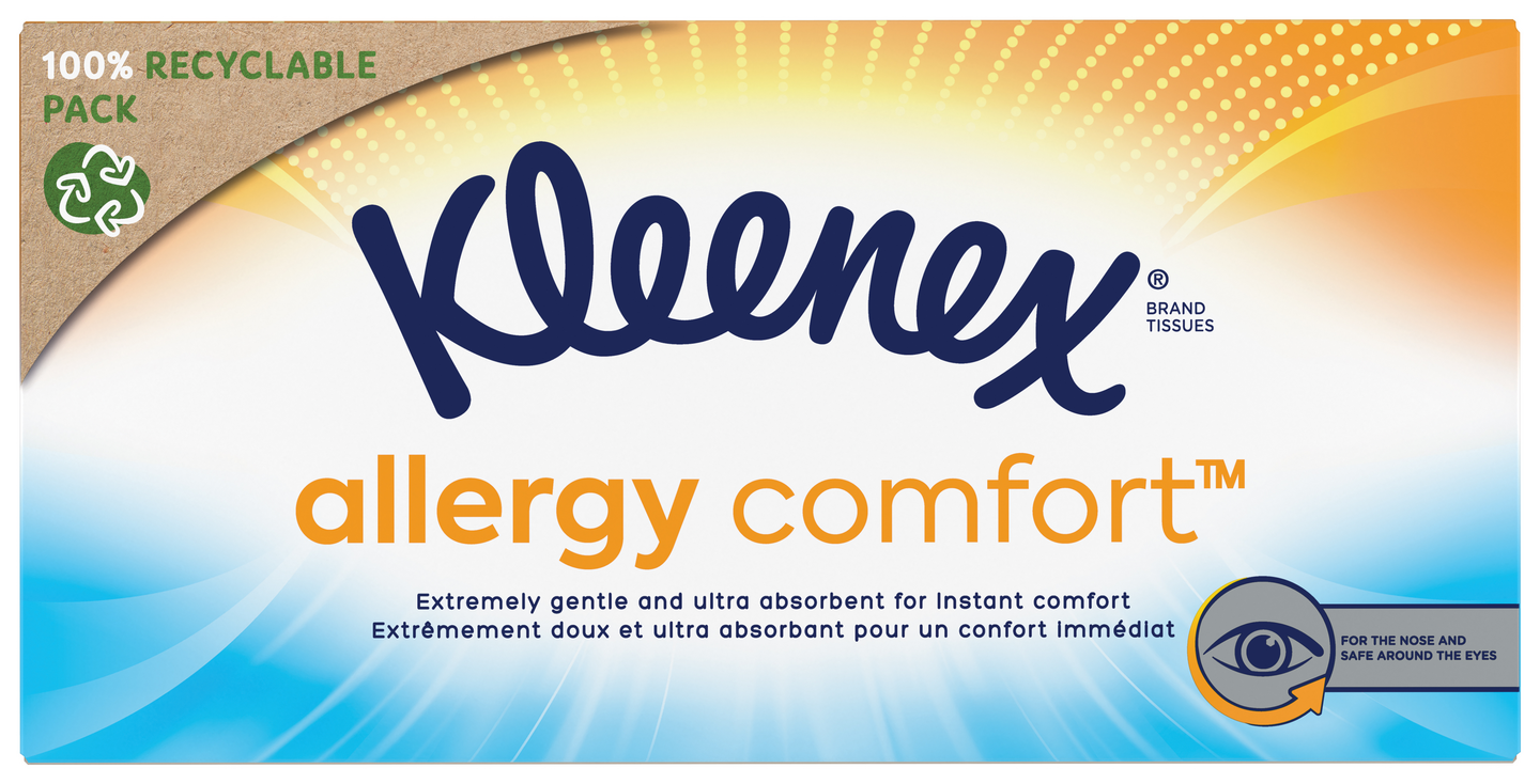 Kleenex Allergy Comfort kasvopaperi/nenäliina box 56kpl
