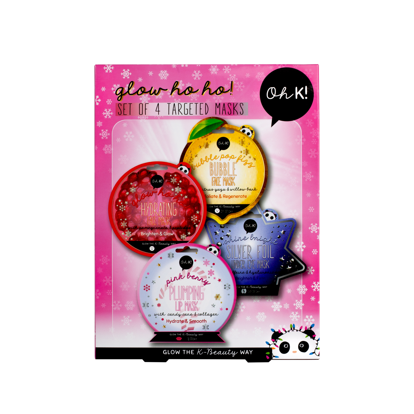 Oh K! Glow Ho Ho! Multi-Masking Set lahjapakkaus