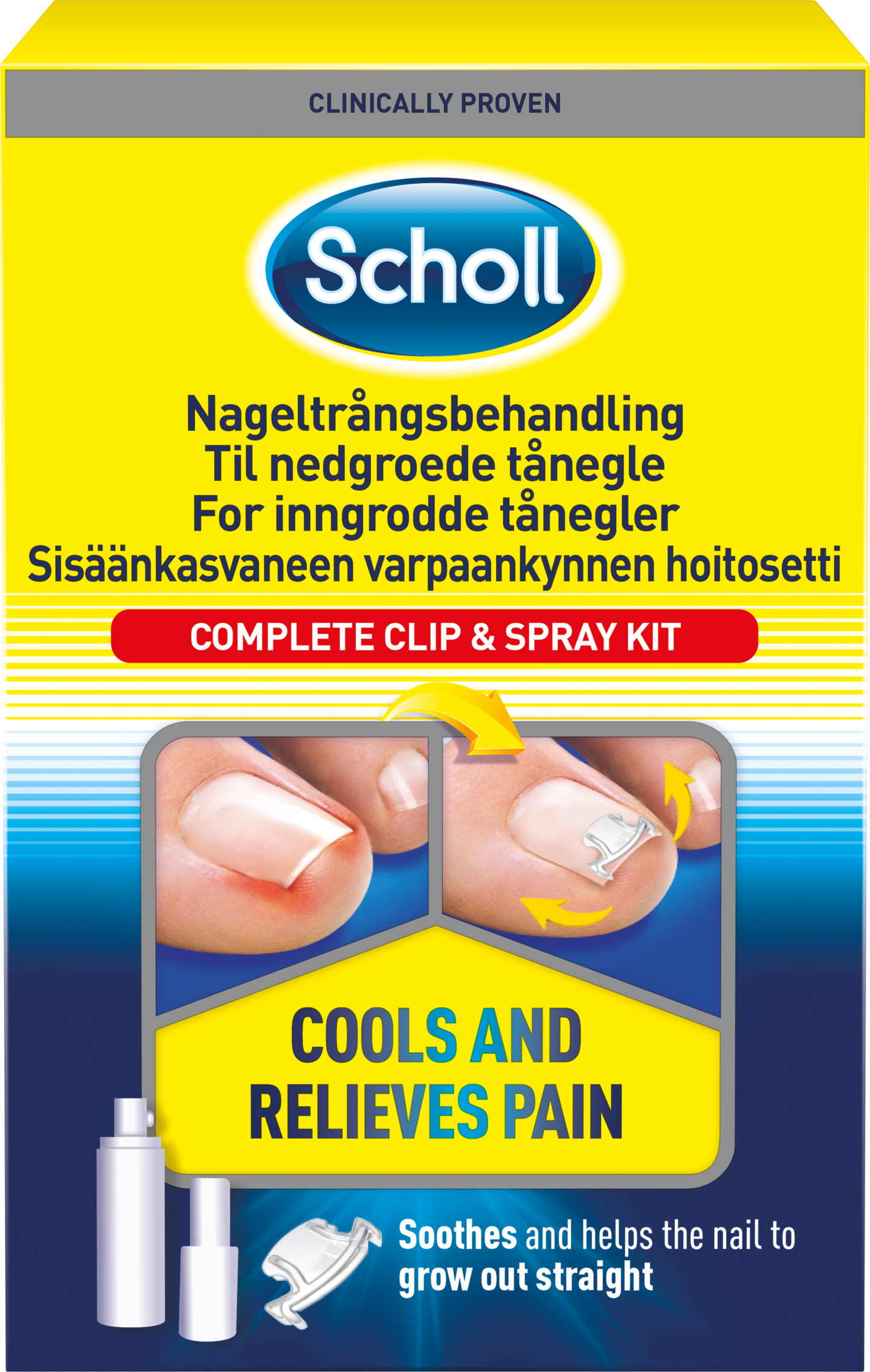 Scholl sisäänpäinkasvavankynnenhoitosetti