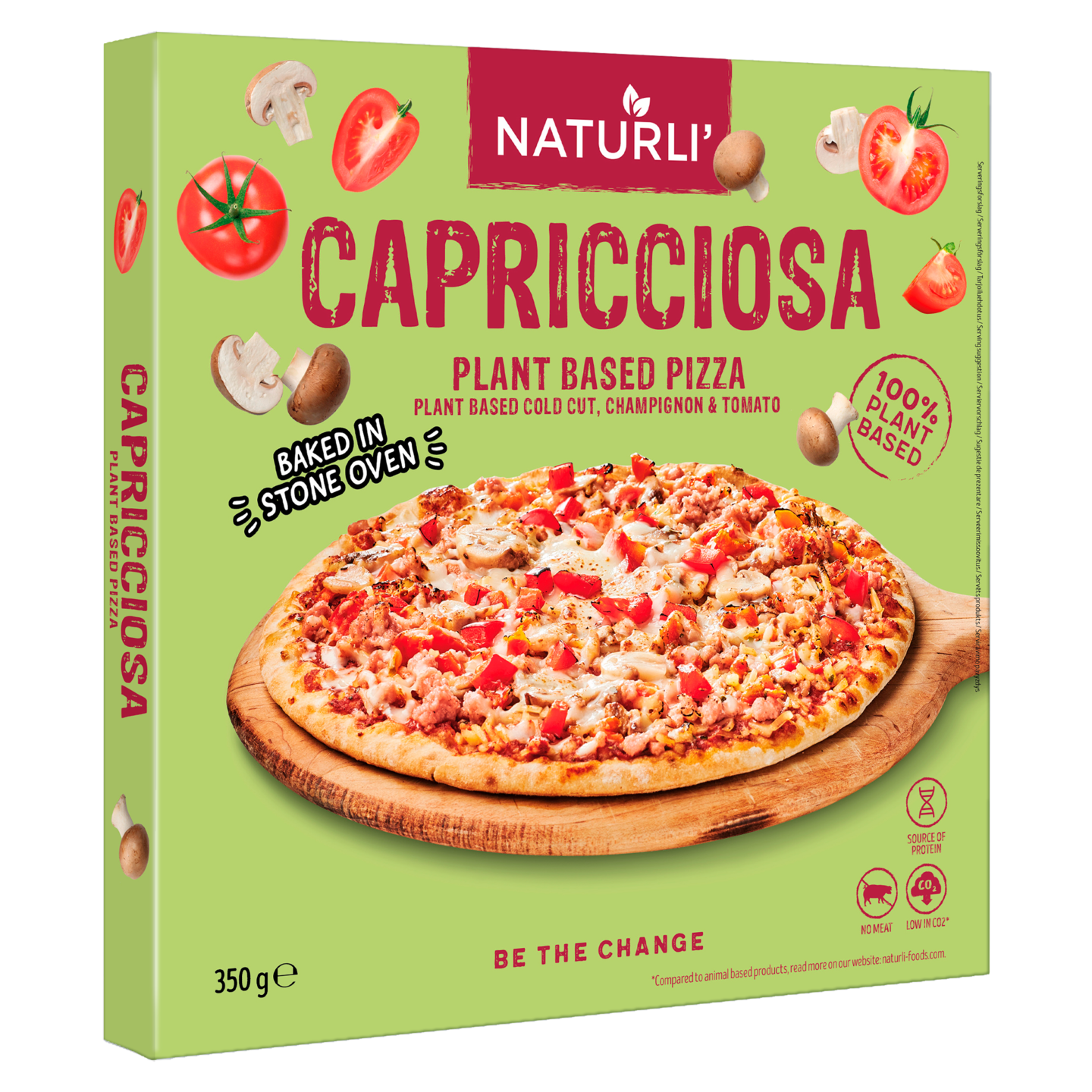 Naturli vegaaninen pizza capriciossa 350g pakaste