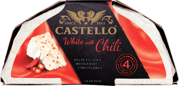 Castello white valkohomejuusto 150g chili