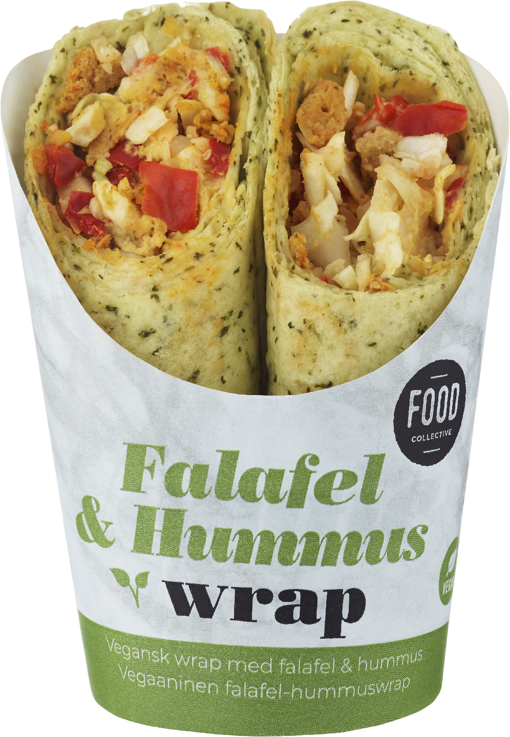 Food Collective hummus falafel wrap 195g