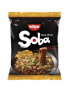 Nissin Soba Bag 109g Classic vehnäpikanuudeli Yakisoba maustekastikkeella