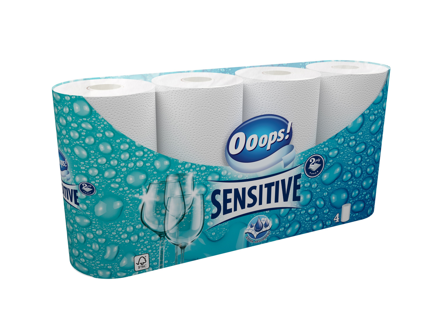 Ooops! Sensitive talouspaperi 4rl