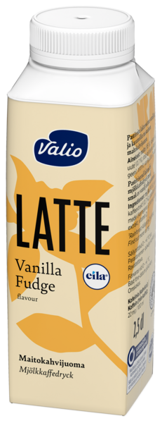 Valio Latte Vanilla Fudge Maitokahvijuoma 2,5dl Laktoositon — HoReCa ...