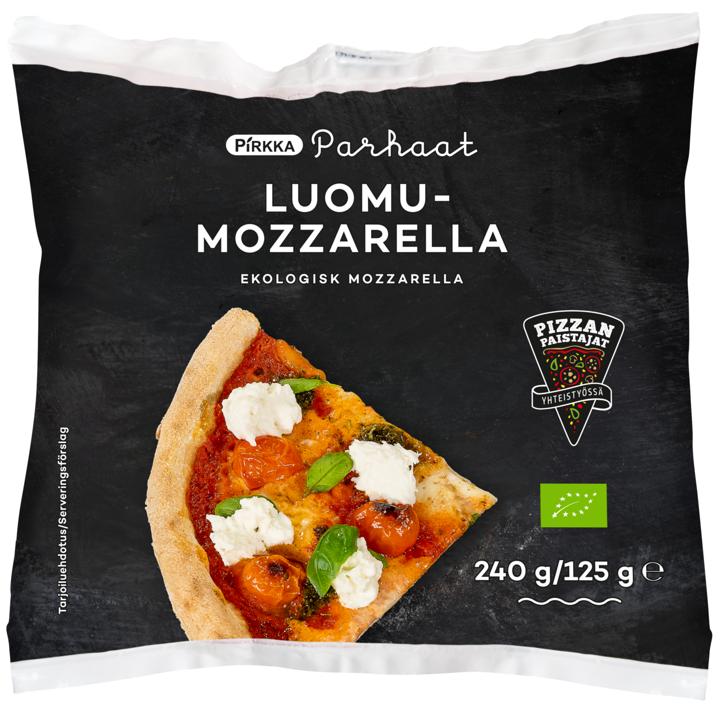 Pirkka Parhaat Mozzarella Luomu 125 g Pizzanpaistajat