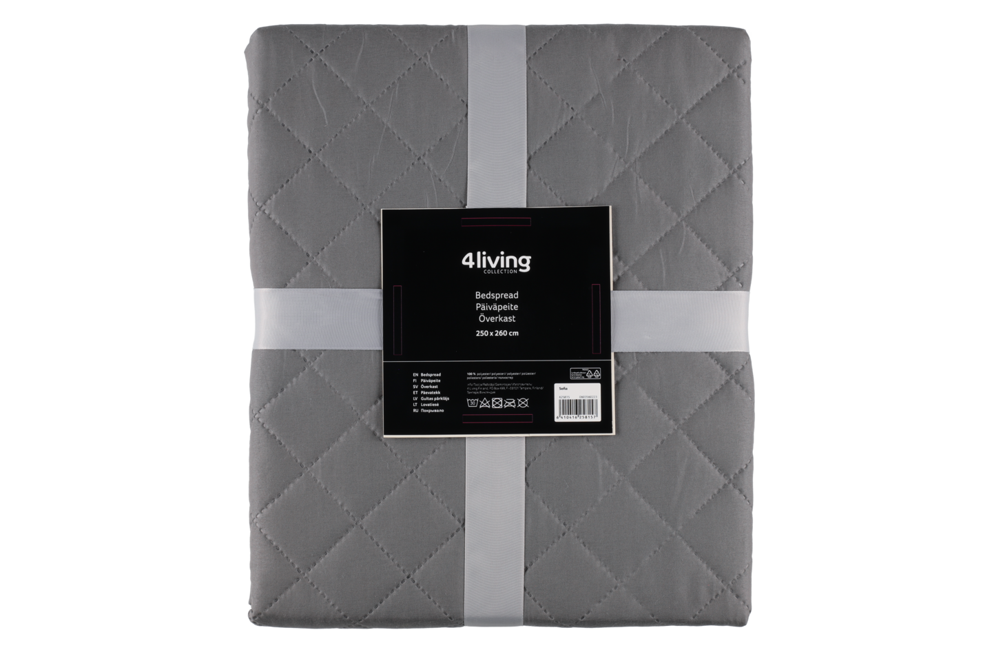 4Living Elle päiväpeite 250x260 cm harmaa