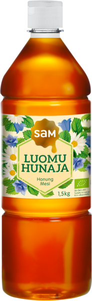 SAM juokseva hunaja 1,5kg luomu