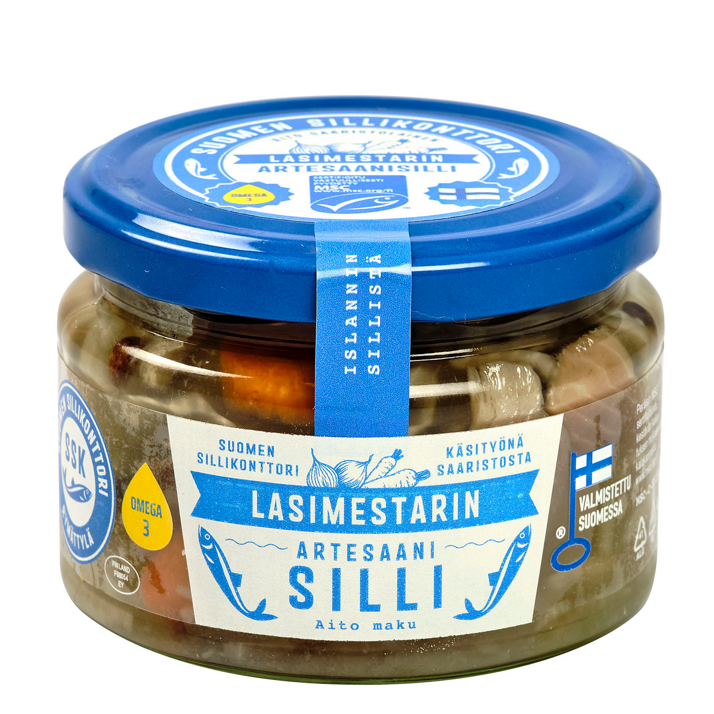 Suomen Sillikonttorii sillinpaloja lasimestarikastikkeessa 280g/140g MSC —  HoReCa-tukku Kespro