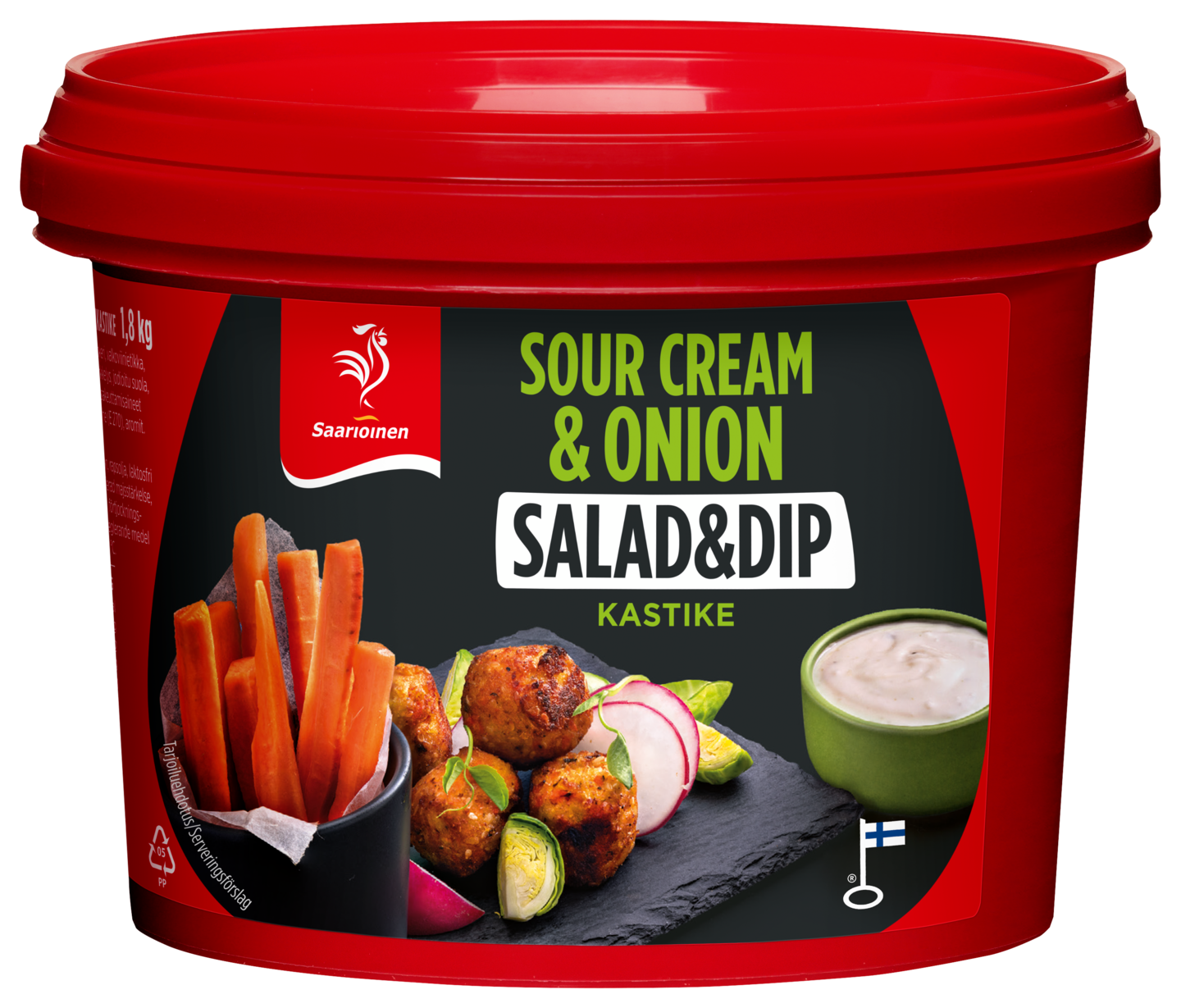 Saarioinen Sour Cream & Onion salaatti- ja dippikastike 1,8kg —  HoReCa-tukku Kespro