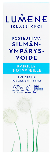 Lumene KLASSIKKO Kosteuttava silmänympärysvoide kaikille ihotyypeille 15ml