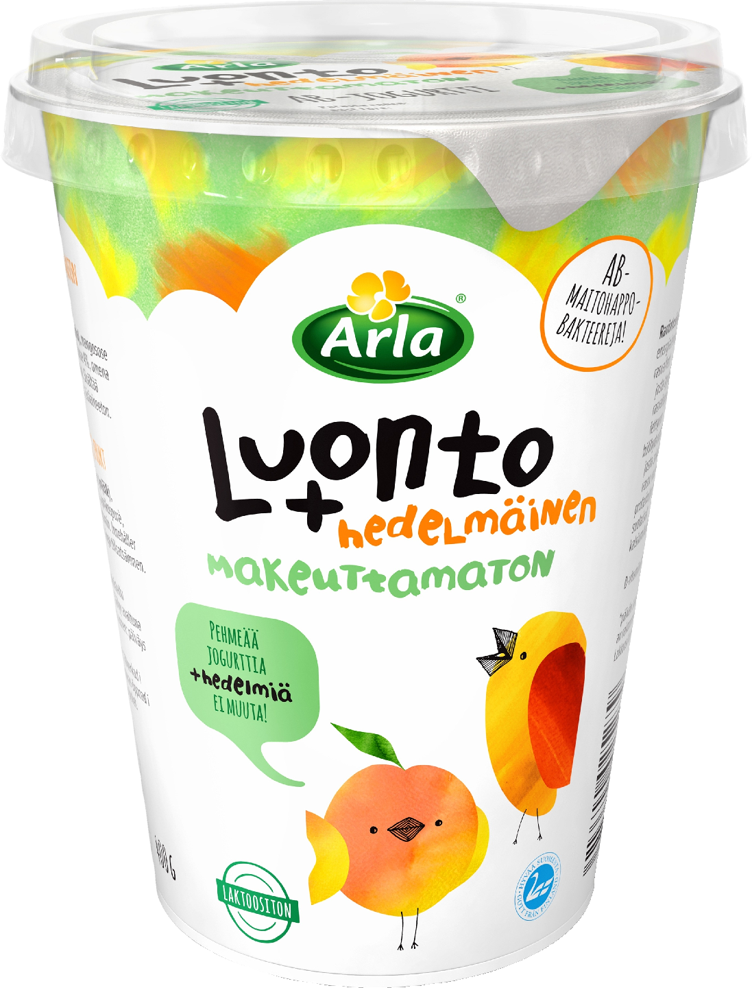 Arla Luonto+ AB jogurtti 400g hedelmäinen makeuttamaton laktoositon