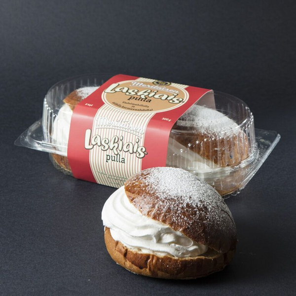 Meriläisen Leipomo Laskiaispulla vadelma 2 kpl/300 g