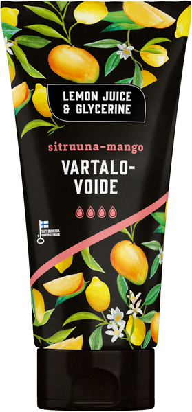 Lemon Juice Glycerine vartalovoide 200ml Sitruuna-Mango