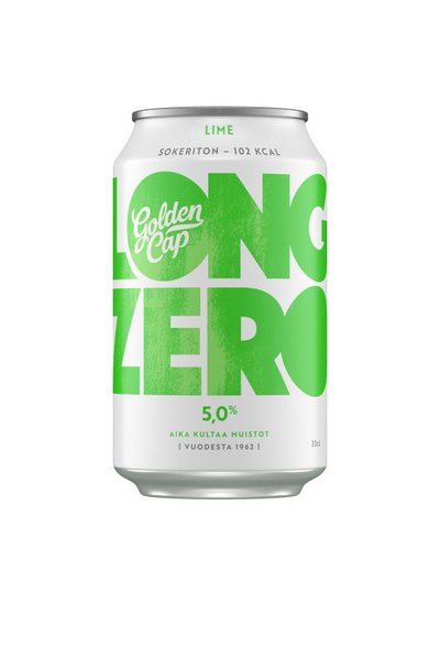 Golden Cap Long Zero Lime long drink 5% 0,33l