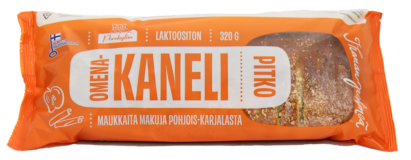 Porokylän Omena-kanelipitko 320 g täytepitko