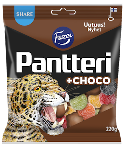 Fazer Pantteri +choco karkkipussi 220g