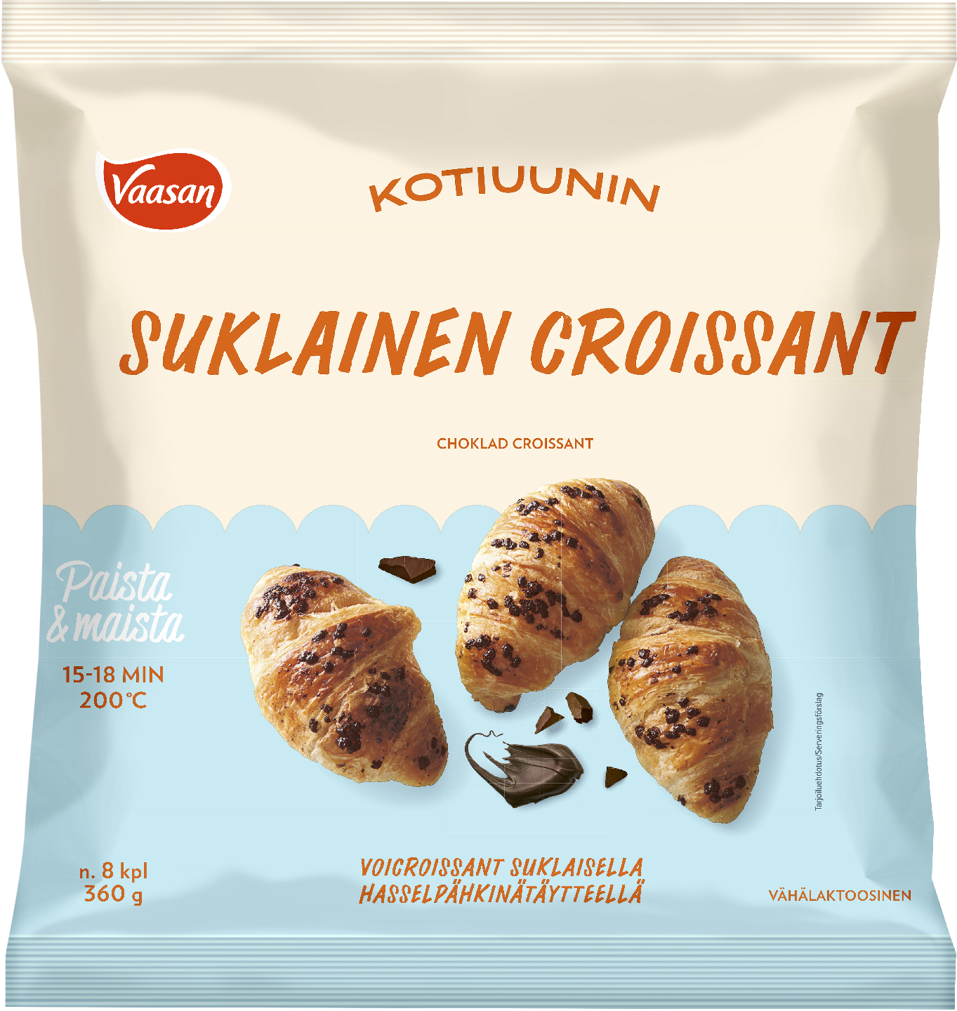 Vaasan Kotiuunin suklainen croissant 8/360g pakaste