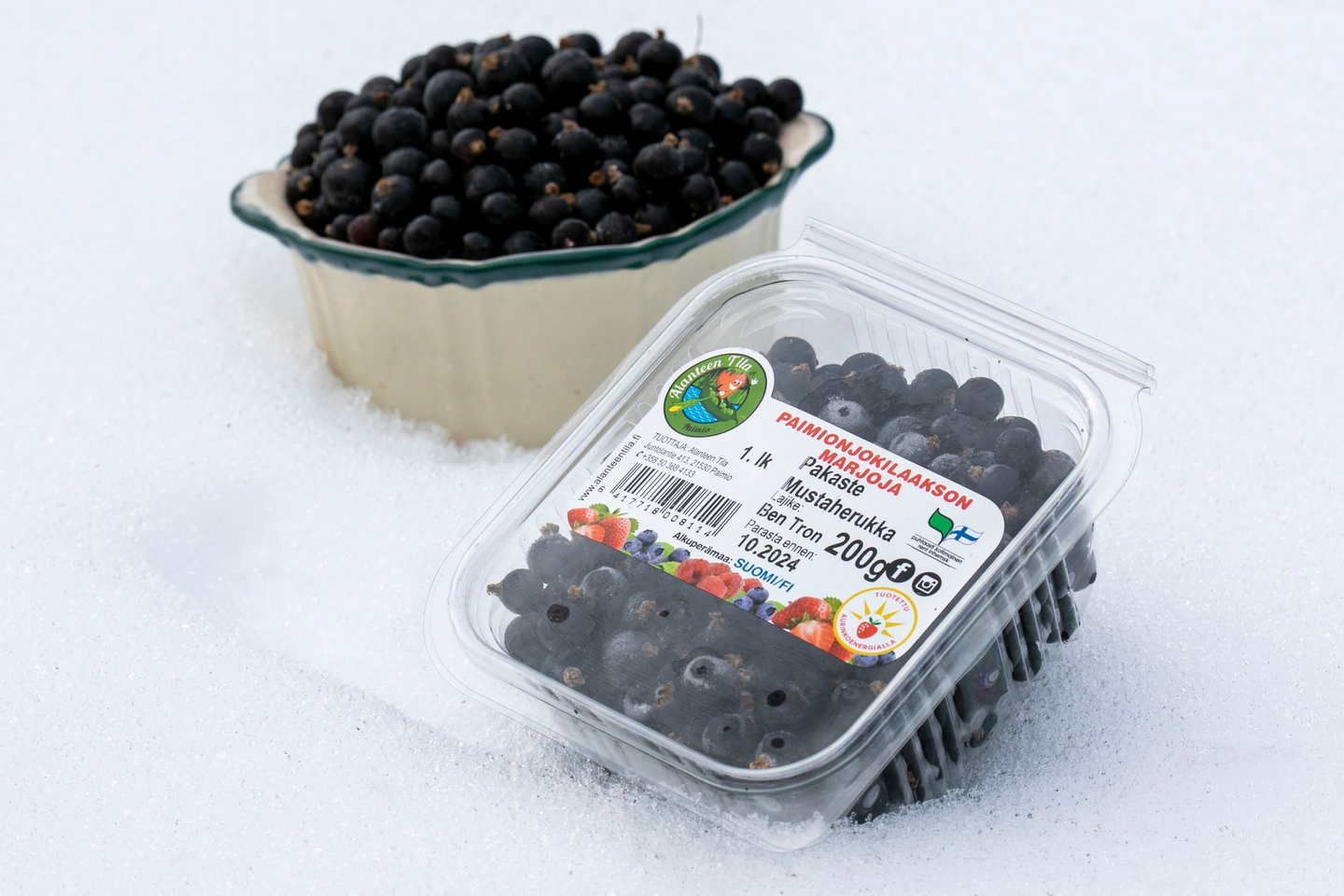 Alanteen Tilan mustaherukka 200g pakaste