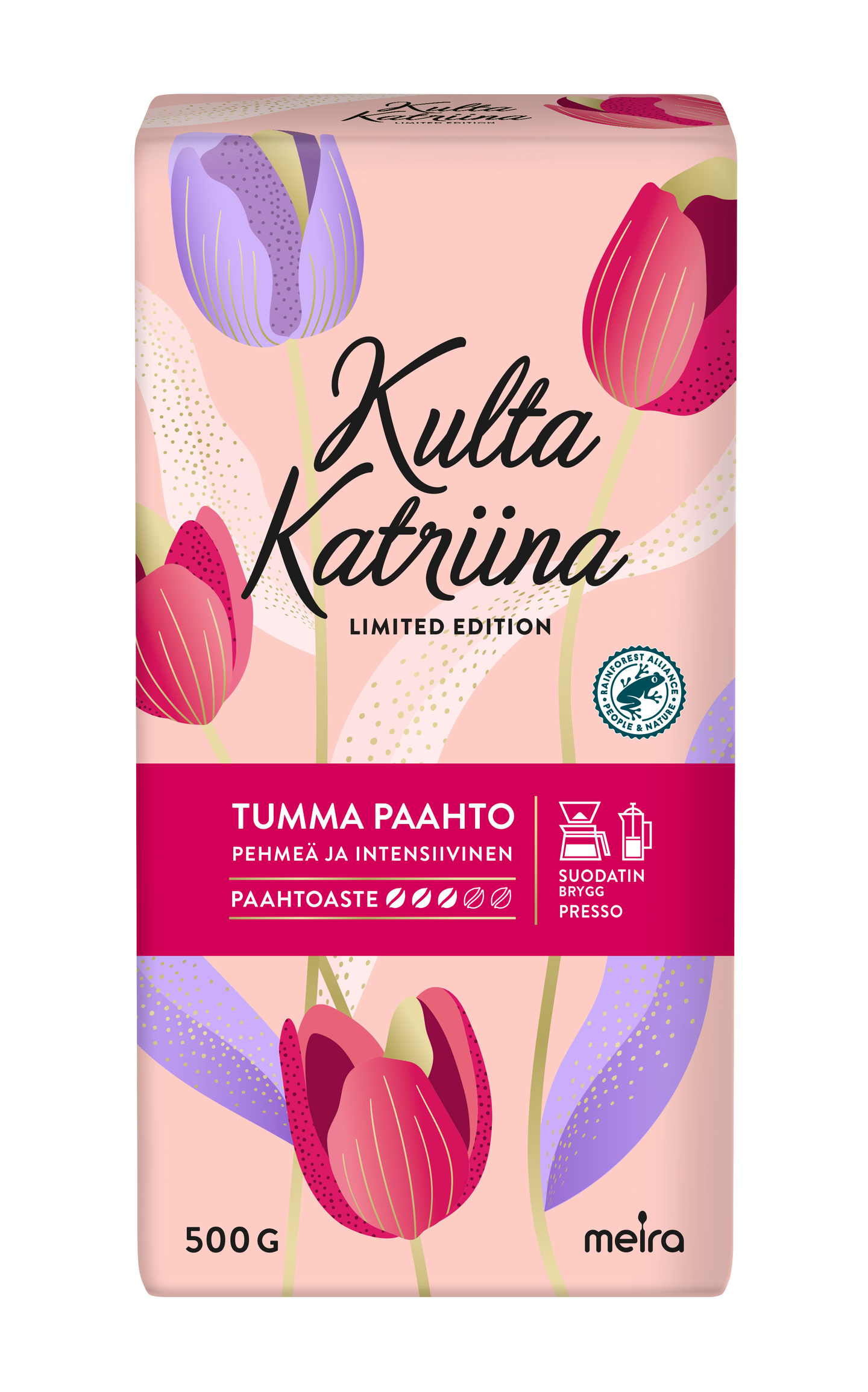 Kulta Katriina suodatinkahvi 500g tumma paahto RFA Limited Edition