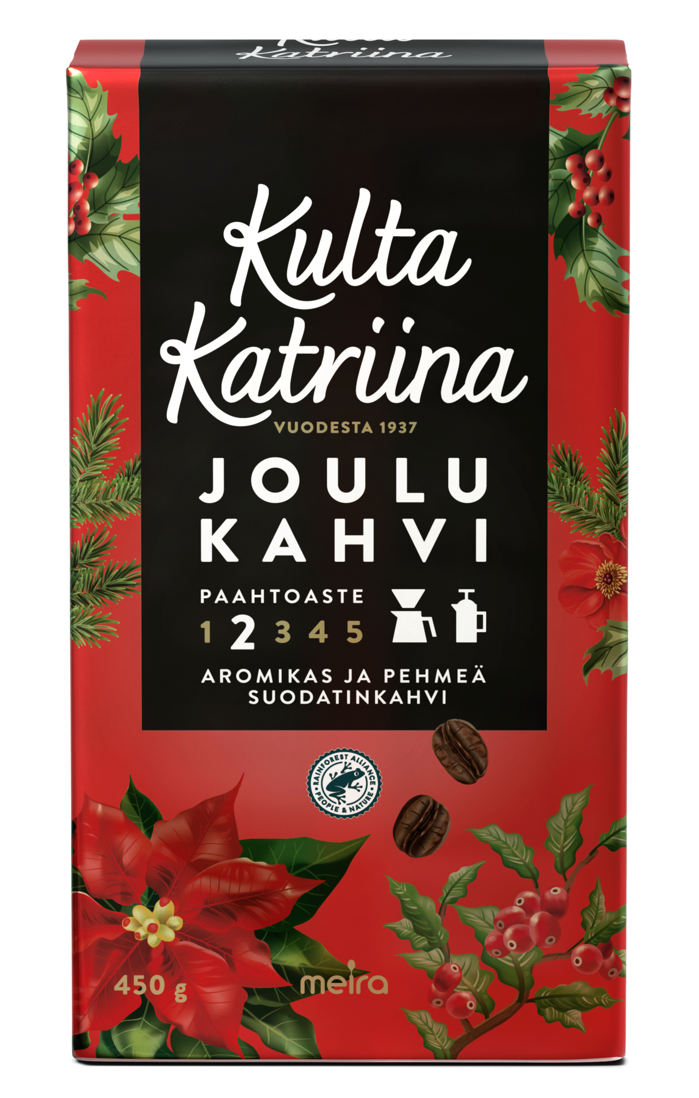 Kulta Katriina Joulukahvi RAC 450g suodatinkahvi