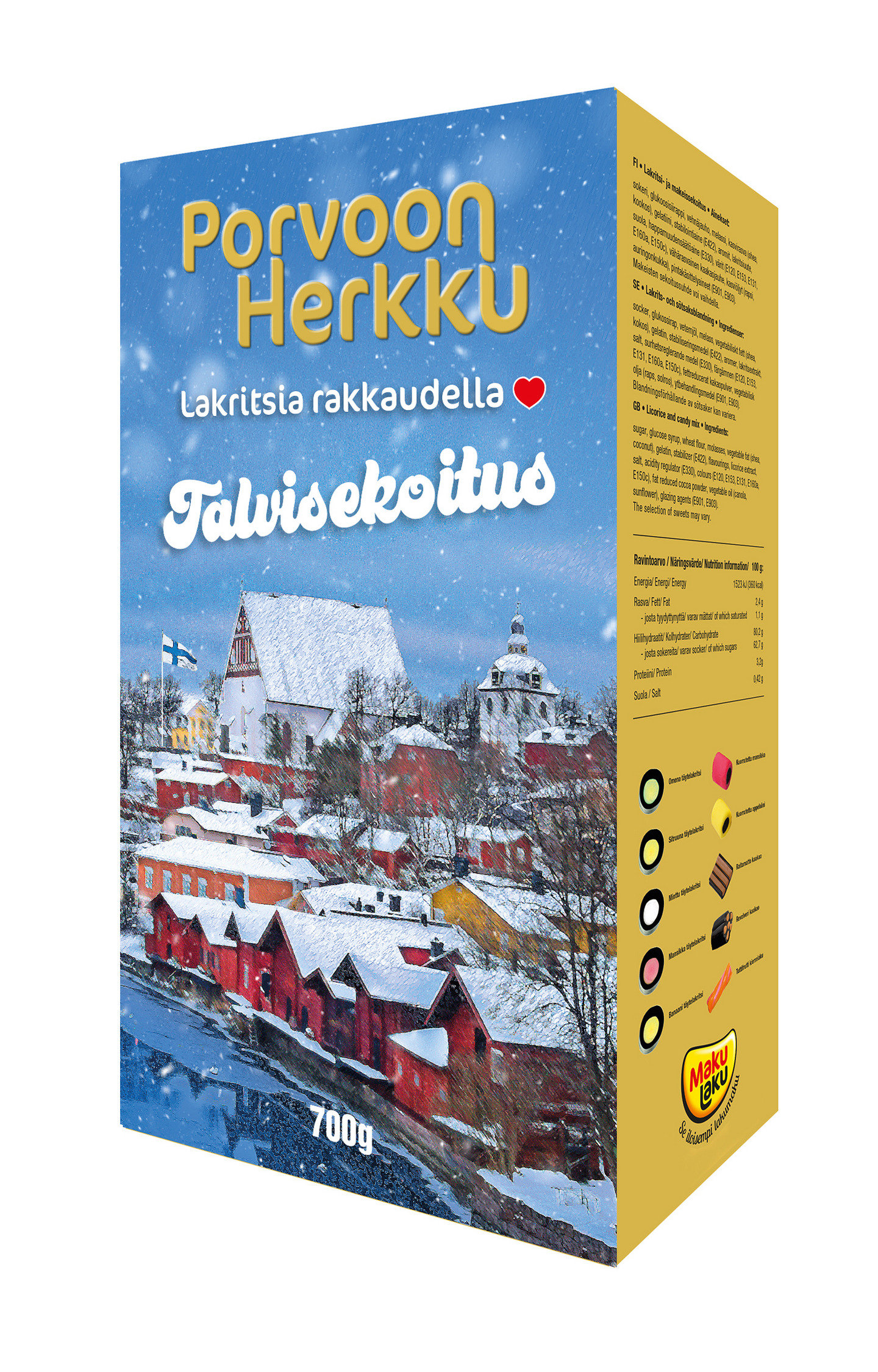 Porvoon Herkku Talvisekoitus 700g