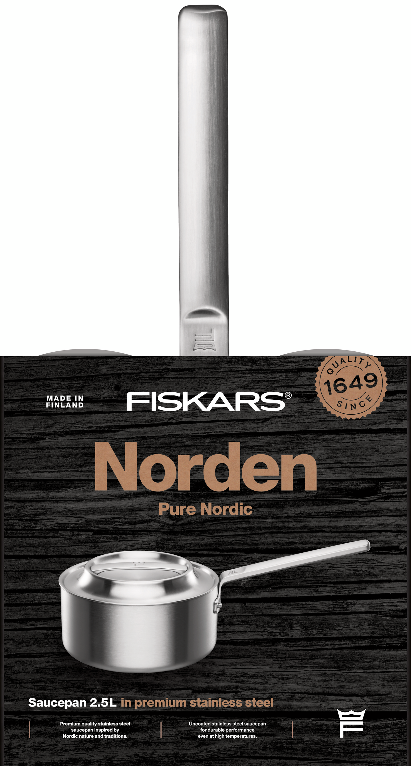 Fiskars Norden teräs kasari 2,5L