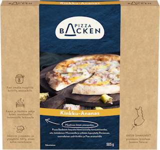 Pizza Backen Kinkku-Ananaspizza 505g pakaste