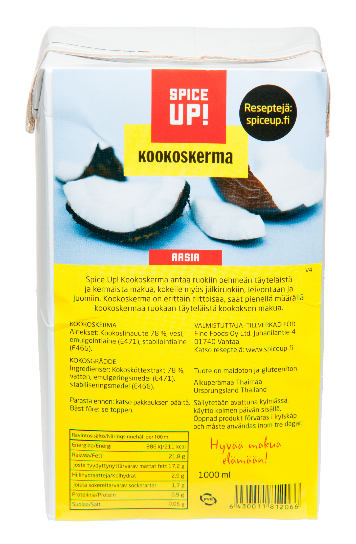 Spice Up! kookoskerma 1l
