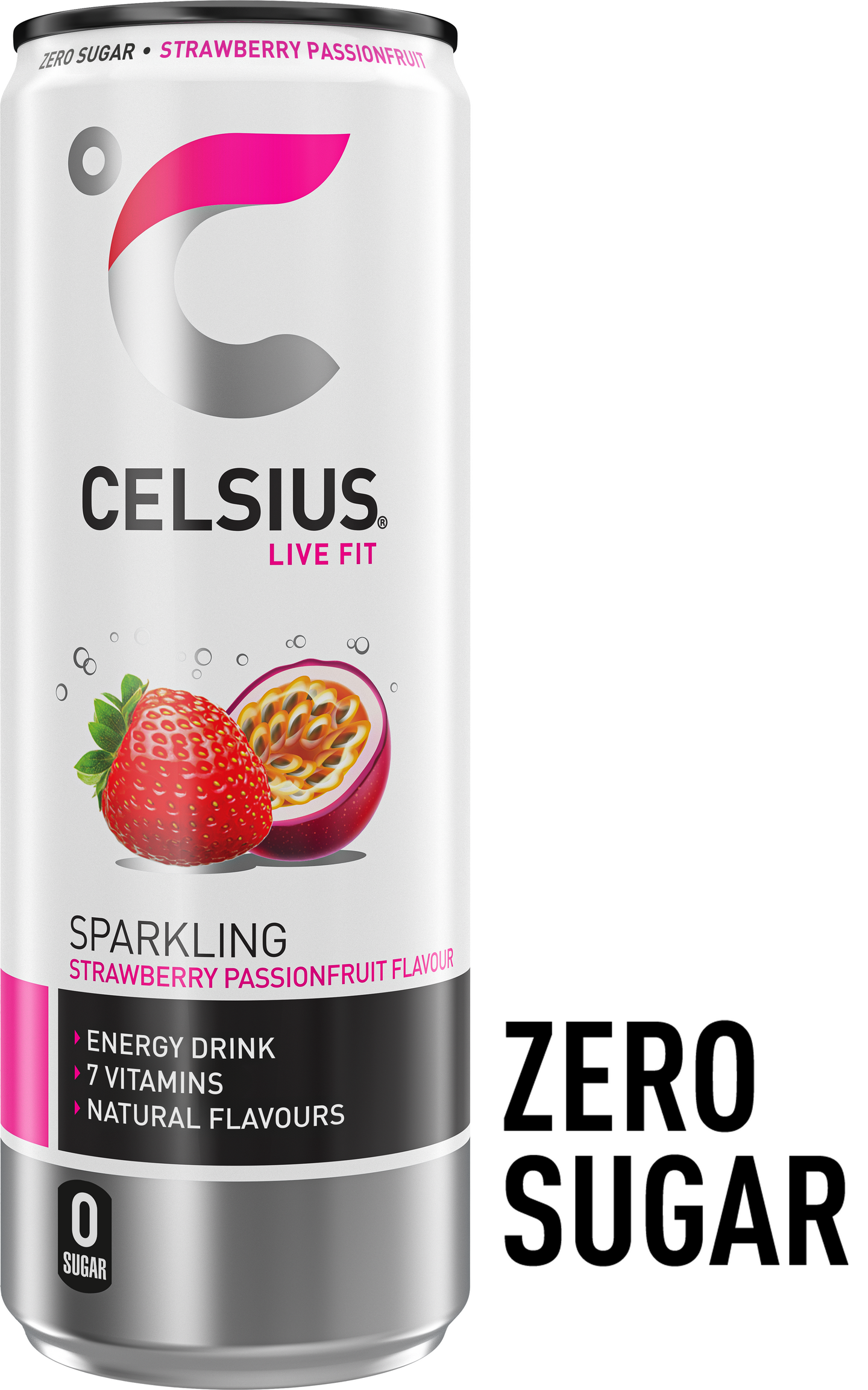 Celsius Strawberry Passionfruit energiajuoma 0,355l