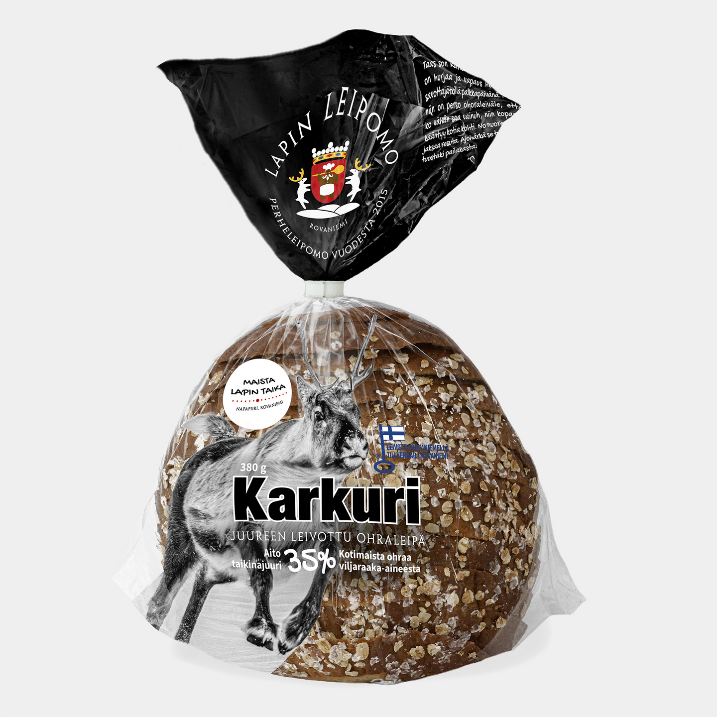 Lapin Leipomo Karkuri juureen leivottu ohraleipä 380g