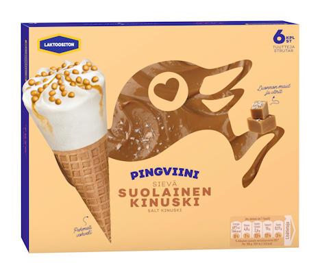 Pingviini tuutti 6x70g suolainen kinuski laktoositon