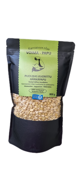 Voima Papu kuorittu puolikas härkäpapu 800g — HoReCa-tukku Kespro