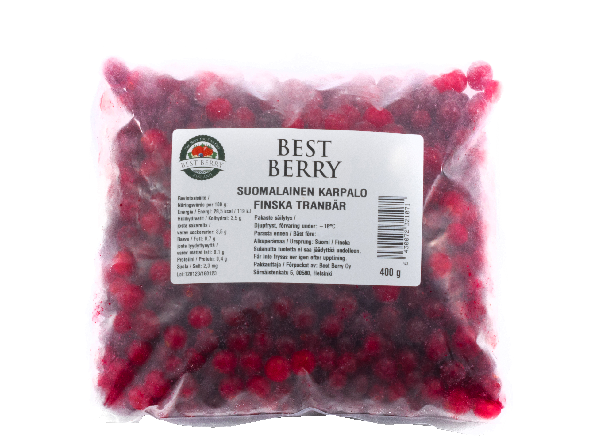 Best Berry Suomalainen Karpalo 400 g pakaste