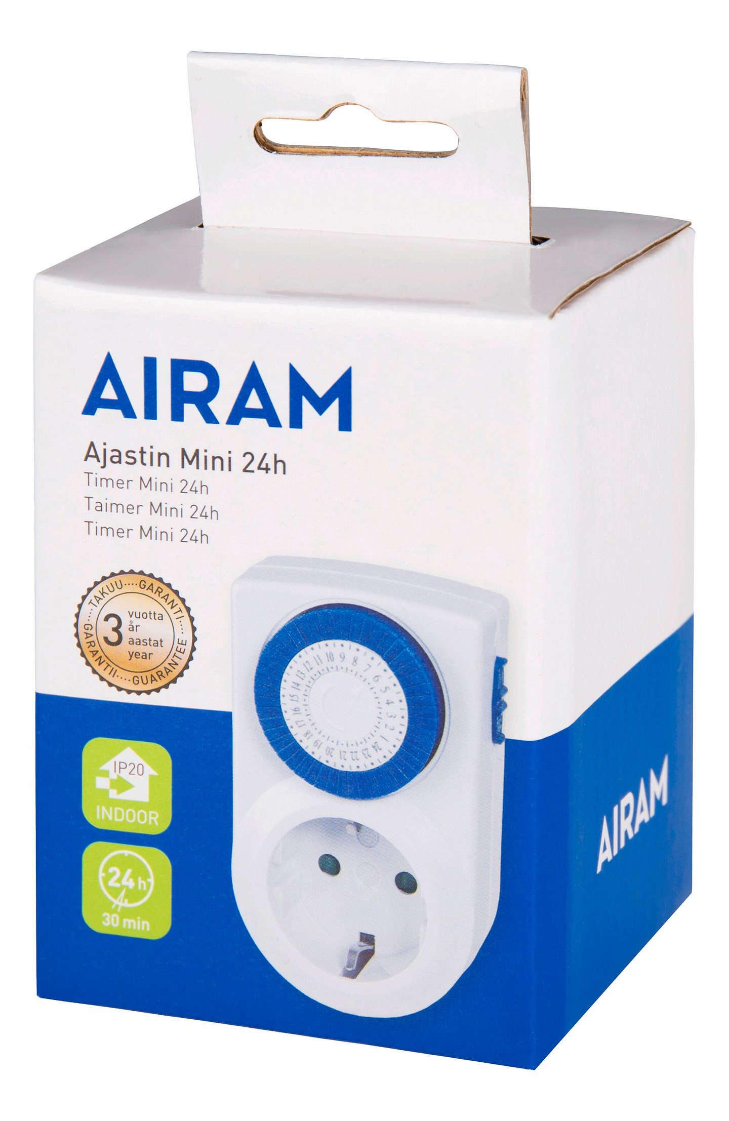 Airam ajastin Mini 24h IP20