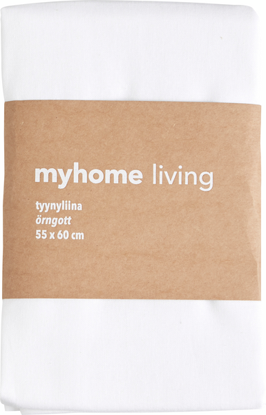 myhome tyynyliina 55x60 cm valkoinen