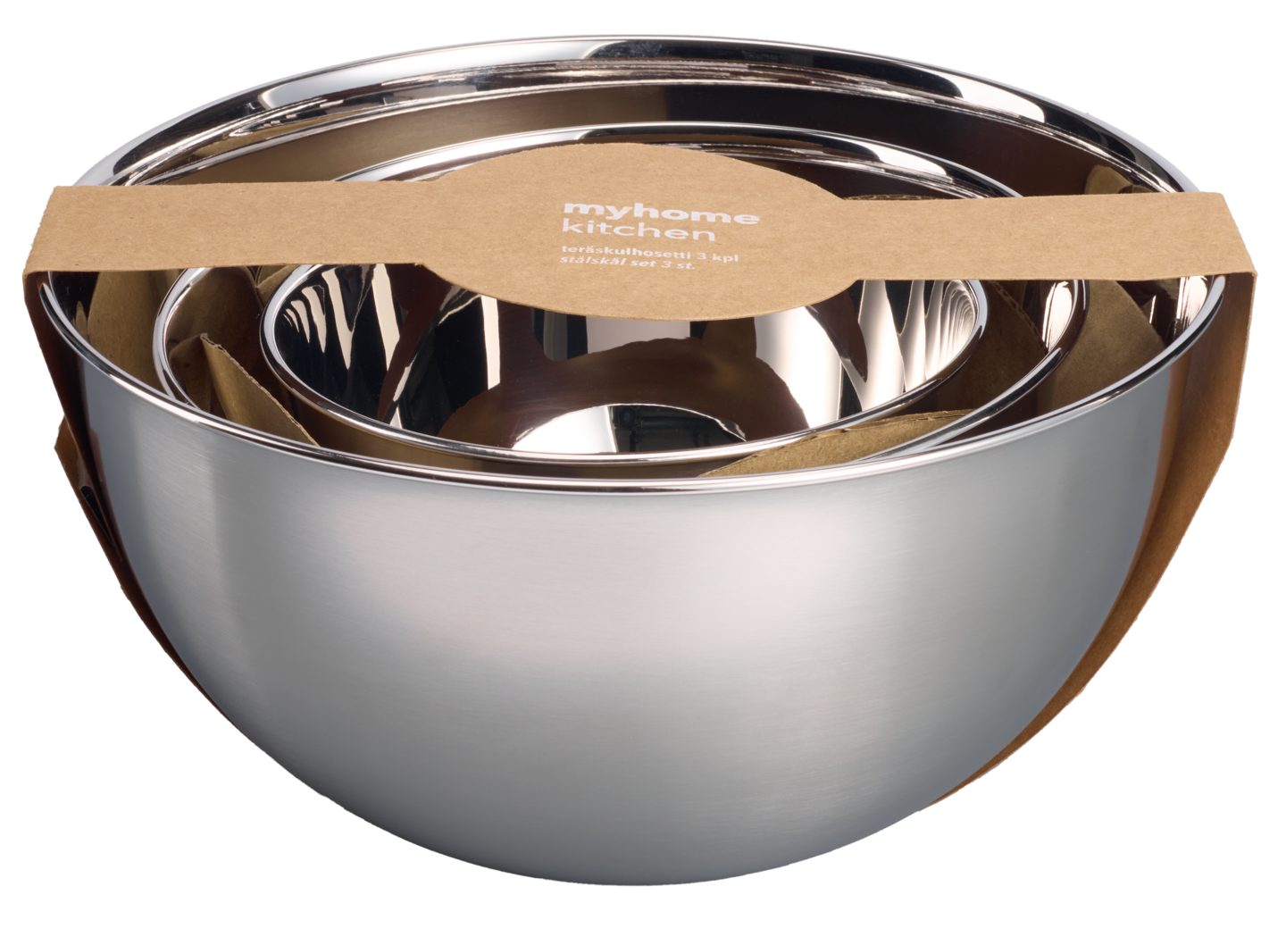 myhome teräskulhosetti 3 kpl/pkt