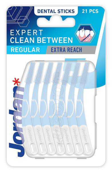 Jordan Expert Clean Between Regular hammastikku 21kpl extra reach