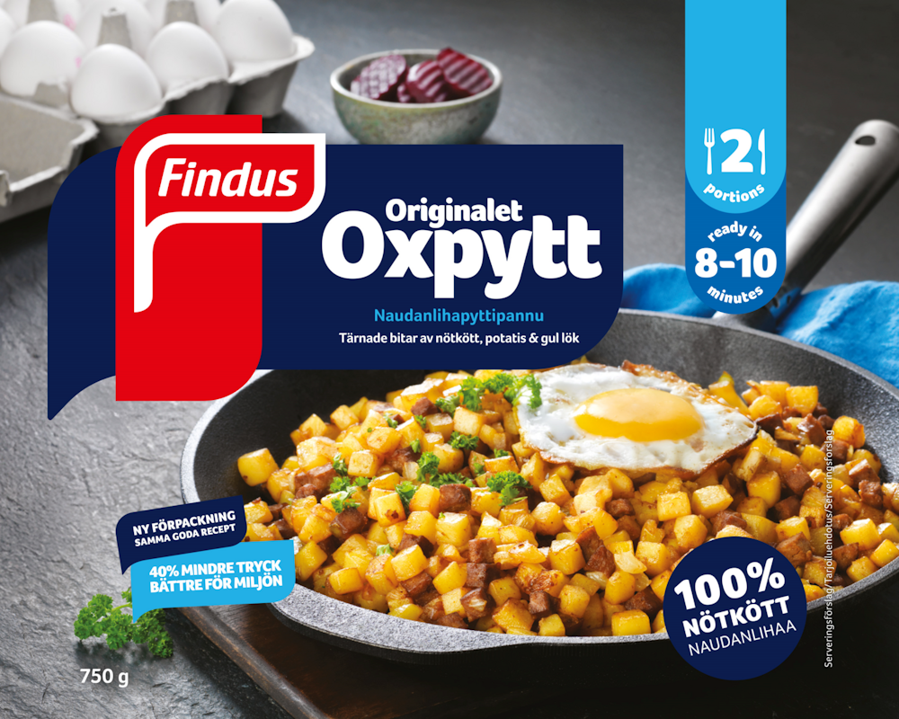 Findus pyttipannu 750g naudanliha pakaste — HoReCatukku Kespro