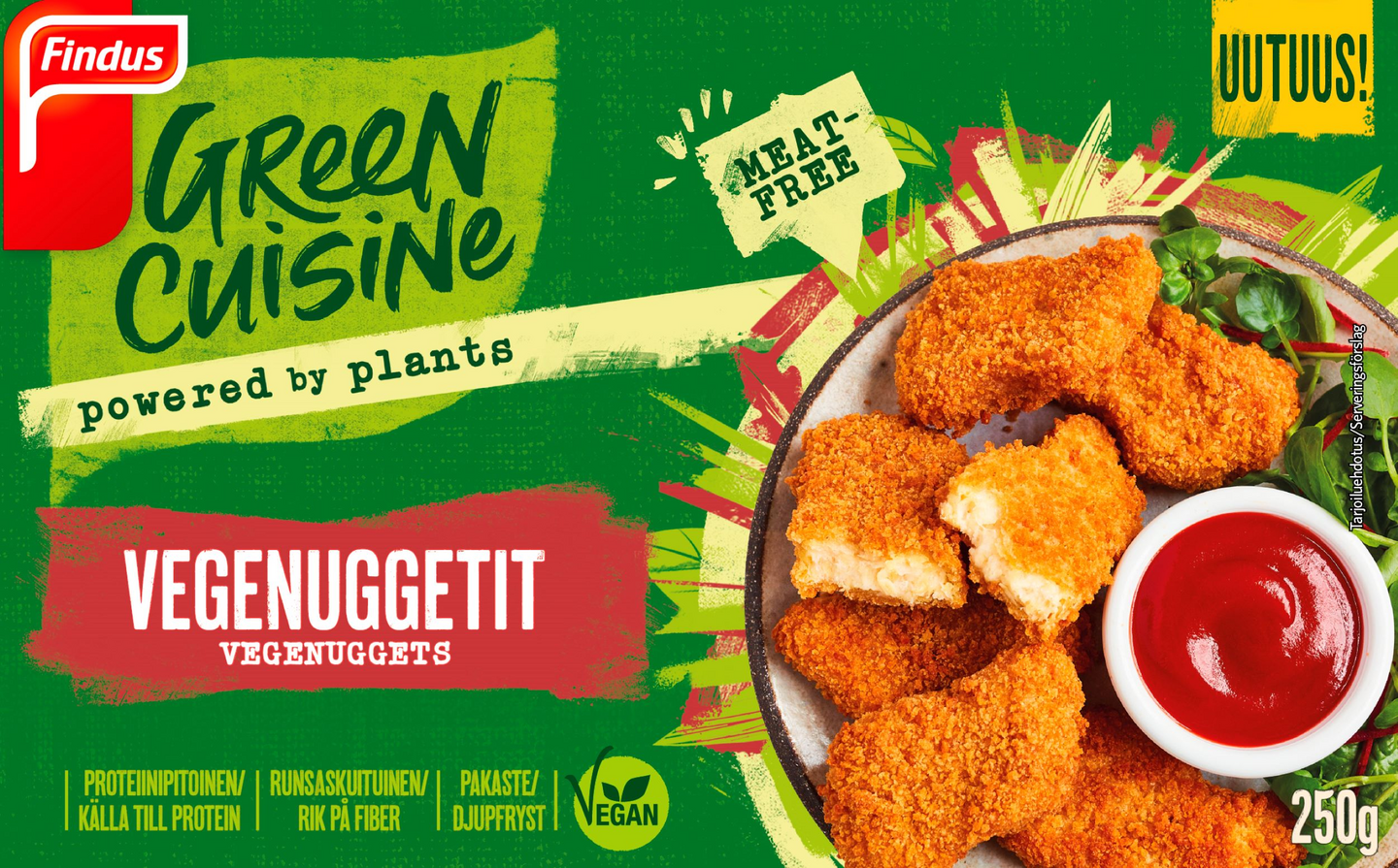 Findus Green Cuisine vegenuggetit 250g pakaste