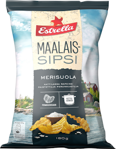 Estrella Maalaissipsi 180g Merisuola