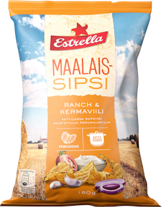 Estrella Maalaissipsi 180g Ranch