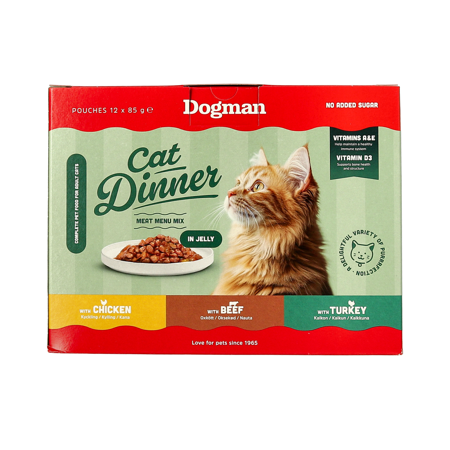 Dogman Cat Dinner Meat Menu Mix Jelly 12x85g