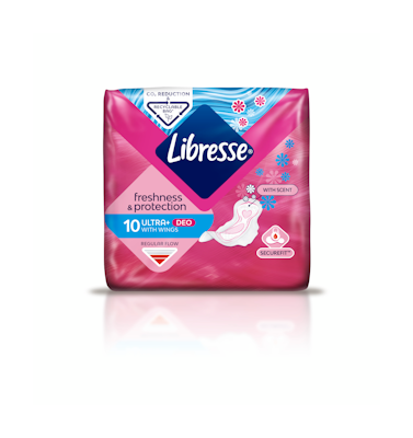 Libresse side Ultra Normal Wing Deo Fresh tuoksullinen 10 kpl