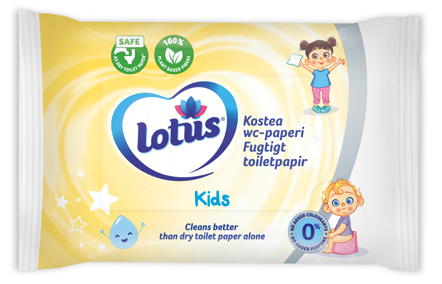 Lotus kostea wc-paperi Kids 42kpl