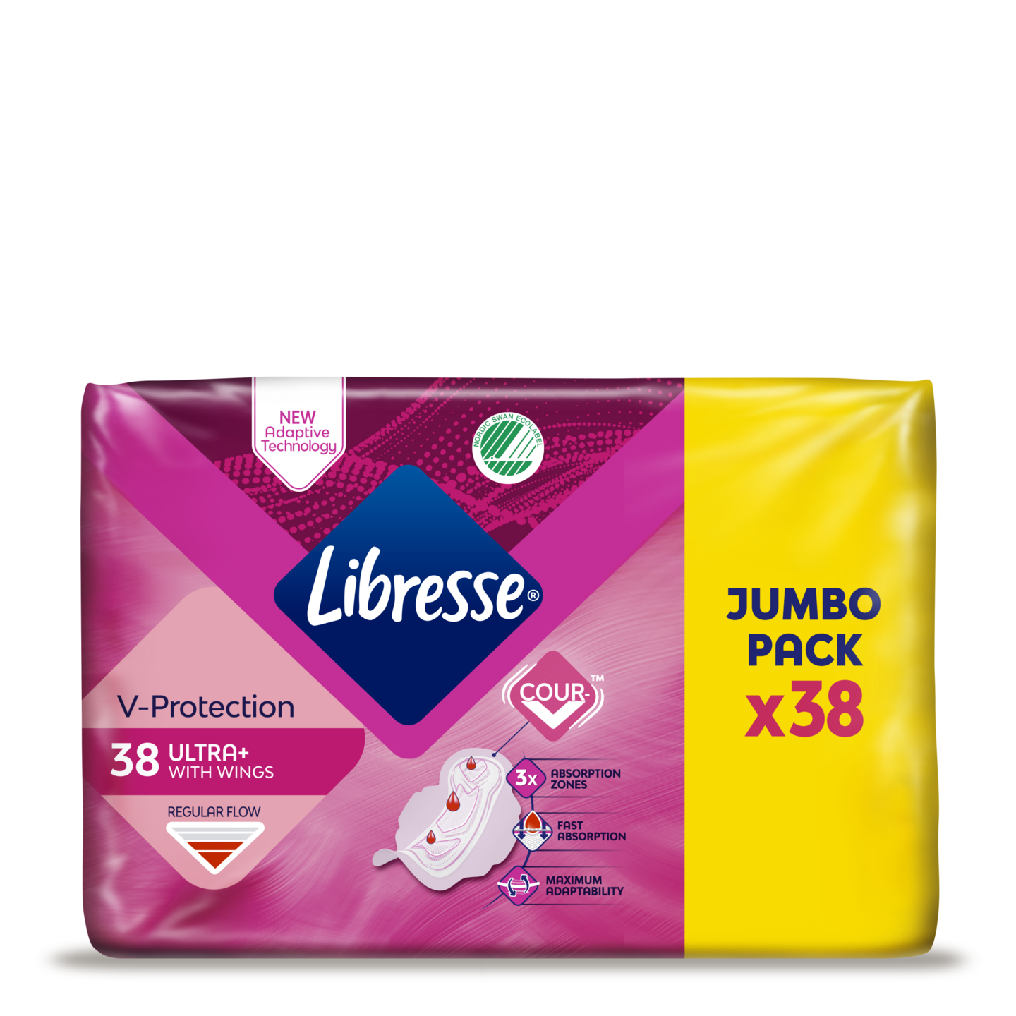Libresse side Ultra Normal Wing 38kpl Jumbo-pakkaus